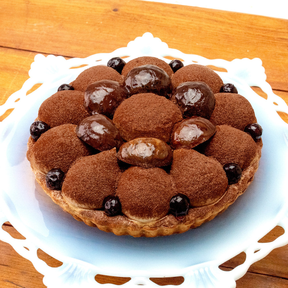 Japanese Chestnut Mont Blanc Tart (15cm: Frozen)
