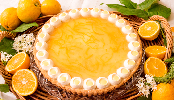 静岡県伊豆産 “ハニーライム”とレモンクリームのタルト